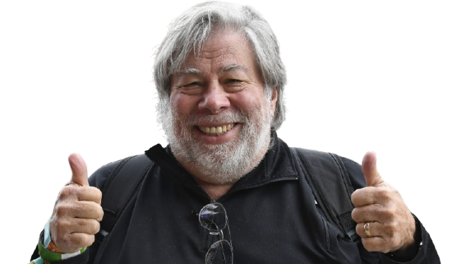 Steve Wozniak giving two thumbs up